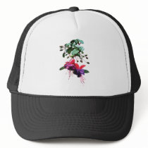 Red and Purple Fuschia hats by SusanSavad Red and Purple Fuschia hats