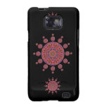 Red and Purple Tulip Mandala Fractal Samsung Galaxy Cover