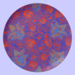 Red and Purple Vintage Design for your plate plates