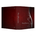 Red and Sliver Elegant Memories binders
