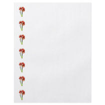 Red and White Amaryllis With Bud Full Color Flyer