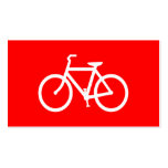 Red and White Bike Business Card