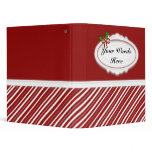 Red and White Binder Red and White Binder