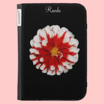 Red and White Blossom Floral Kindle Case caseable cases