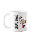 Red and White CHEMO GRAD 1 (Oral Cancer) mugs