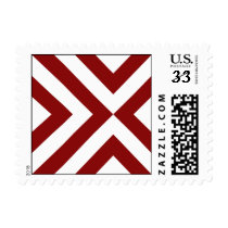 Red and White Chevrons stamps