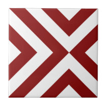 Red and White Chevrons tiles