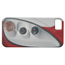 Red and white Corvette's headlight iPhone 5 Case casemate cases