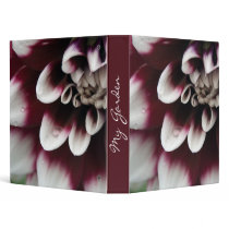 Red and White Dahlia binders