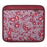 Red and White Fractal Vortex Sea iPad Sleeve