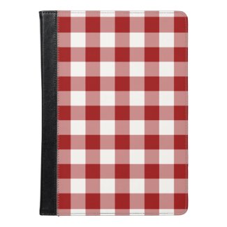 Red and White Gingham Pattern