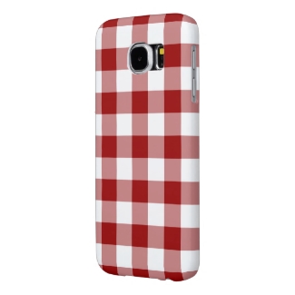 Red and White Gingham Pattern