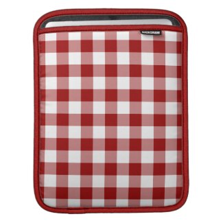 Red and White Gingham Pattern rickshawsleeve