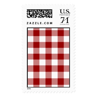 Red and White Gingham Pattern – Large