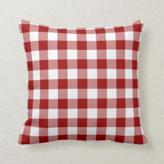 Red and White Gingham Pattern