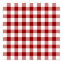 Red and White Gingham Pattern