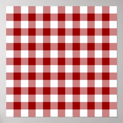 red gingham pattern