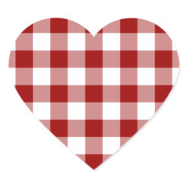 Red and White Gingham Pattern stickers