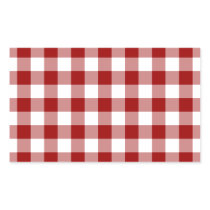 Red and White Gingham Pattern stickers