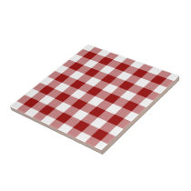 Red and White Gingham Pattern tiles