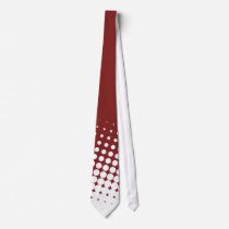 Red and White Halftone ties