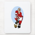 Red and White Hockey Player
