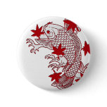 Red and White Koi Pins