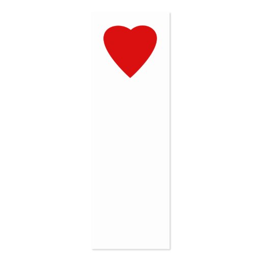 Red and White Love Heart Design. Business Card Templates (front side)