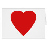 Red and White Love Heart Design. Cards