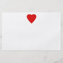 Red and White Love Heart Design. Flyer