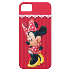 Red and White Minnie 4 iPhone 5 Cases