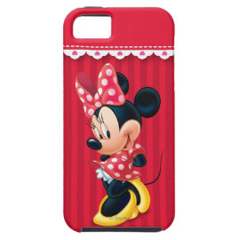 Red and White Minnie 4 iPhone 5 Covers