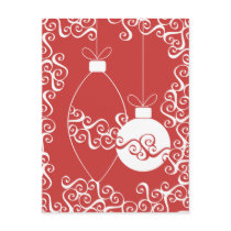 Red and White Ornaments No.1 Card postcards by trennea Red and White Ornaments No.1 Card postcards