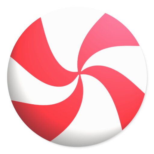 Red and White Peppermint Candy Classic Round Sticker Zazzle