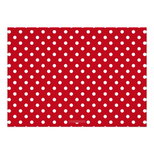 Red and White Polka Dot Invitations