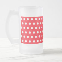 Red and White Polka Dot Pattern. Spotty. Coffee Mugs