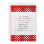 add a picture invitation, polka dot party