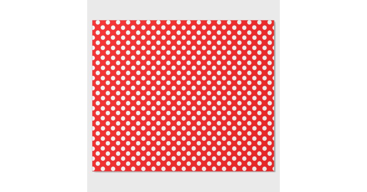 Red And White Polka Dot Wrapping Paper Zazzle Red And White Polka Dot Wrapping Paper Zazzle