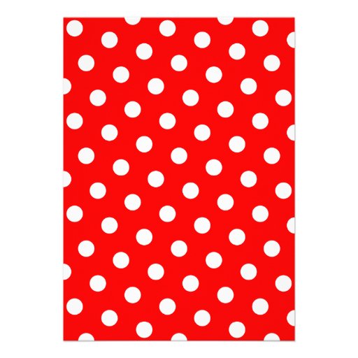 Red and White Polka Dots Announcement
