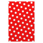 Red and White Polka Dots Stationery Design
