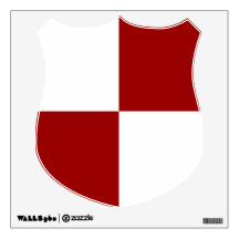 Red and White Rectangles Wall Decal