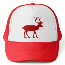 Red and White Reindeer hats by trendyteeshirts Red and White Reindeer hats