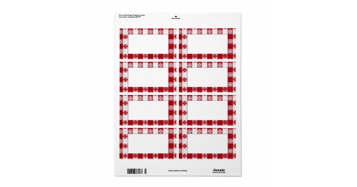 red and white retro label shipping label zazzle red label shipping