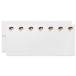 Red and White Rose Heart Rack Card Template