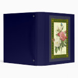 Red and White Roses Botanical Art Binder