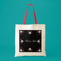 Red and White Roses wedding tote bag bags