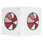 red and white stars basketball binders