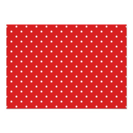 Red and white stars pattern. announcements