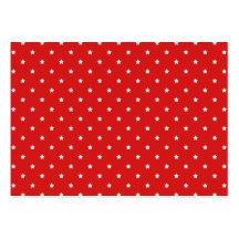 Red and white stars pattern. business card