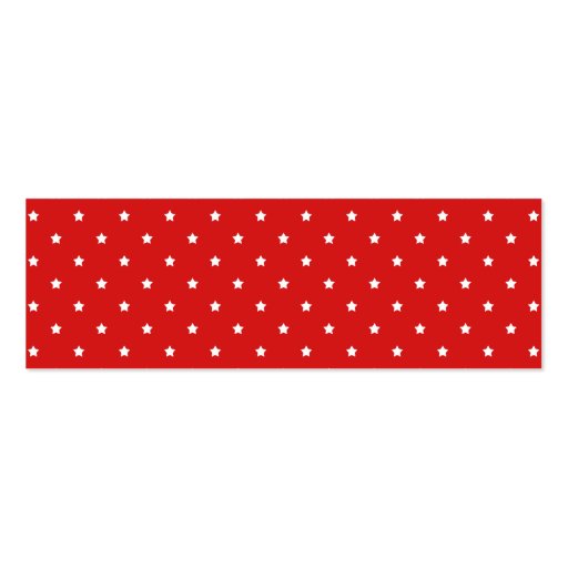 Red and white stars pattern. business card templates